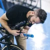 Man checking the Notio aero testing module.