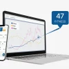 Image of laptop and mobile phone displaying training peaks data.